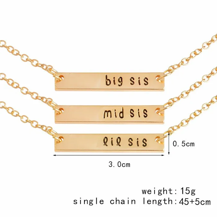 sparklingselections BFF Chain Pendant Necklace for Women Necklaces sparklingselections BFF Chain Pendant Necklace for Women Necklaces