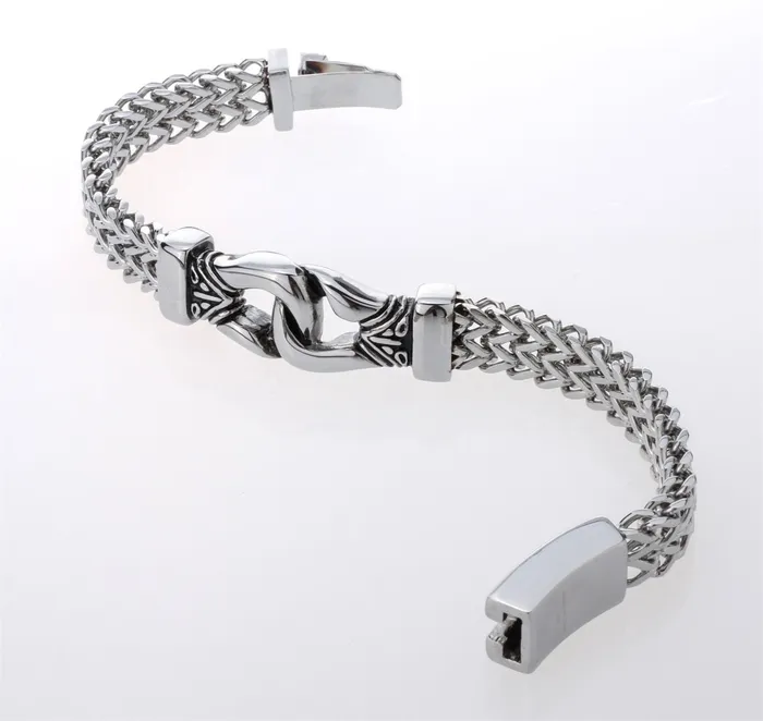 sparklingselections Bracelets Men Stainless Steel Link Chain Bracelet sparklingselections Bracelets Men Stainless Steel Link Chain Bracelet