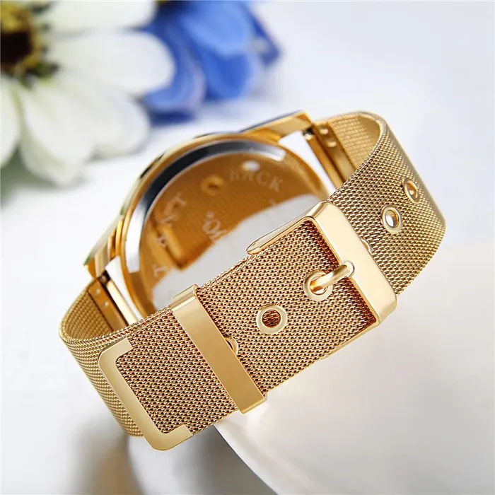 sparklingselections Bracelets New Luxury Men Stainless Steel Business Gold Watch sparklingselections Bracelets New Luxury Men Stainless Steel Business Gold Watch
