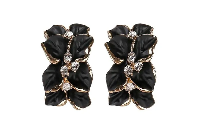 sparklingselections Earrings Flower Drip Stud Earrings Jewelry for Women Christmas Gifts sparklingselections Earrings Flower Drip Stud Earrings Jewelry for Women Christmas Gifts