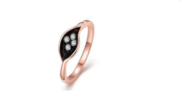 sparklingselections Geometry Water Drop Crystal Point Wedding Ring78 Rings