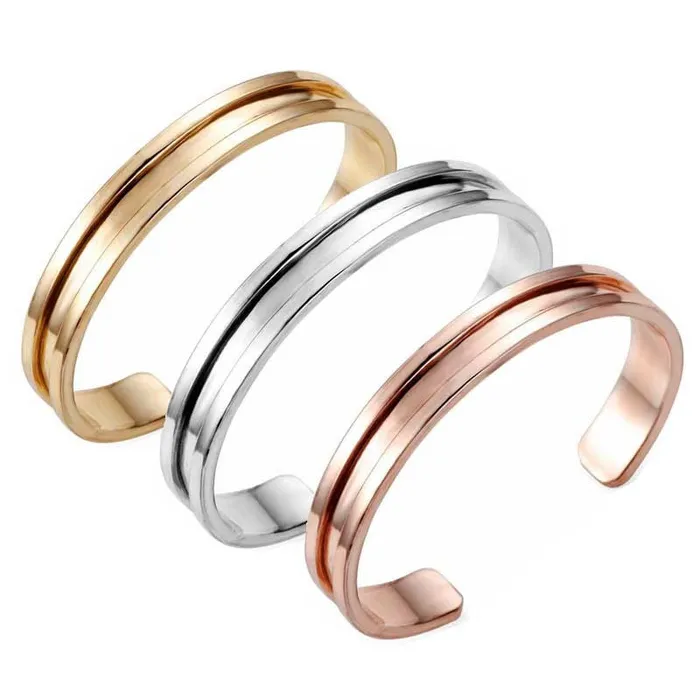 sparklingselections Hair Ties Rose Gold Bracelet Cuff Bangles for Women Bracelets sparklingselections Hair Ties Rose Gold Bracelet Cuff Bangles for Women Bracelets