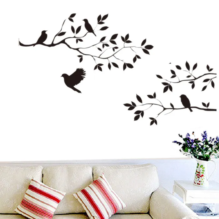 sparklingselections Necklaces 6035cm Black Bird Tree Branch Monster Wall Decals sparklingselections Necklaces 6035cm Black Bird Tree Branch Monster Wall Decals