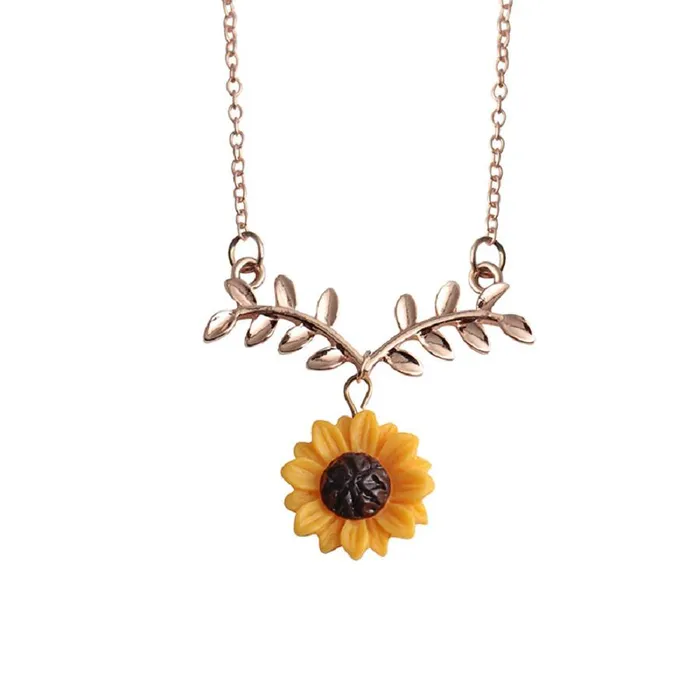sparklingselections Necklaces New Stylish Sunflower Collarbone Bohemia Chain Necklace sparklingselections Necklaces New Stylish Sunflower Collarbone Bohemia Chain Necklace