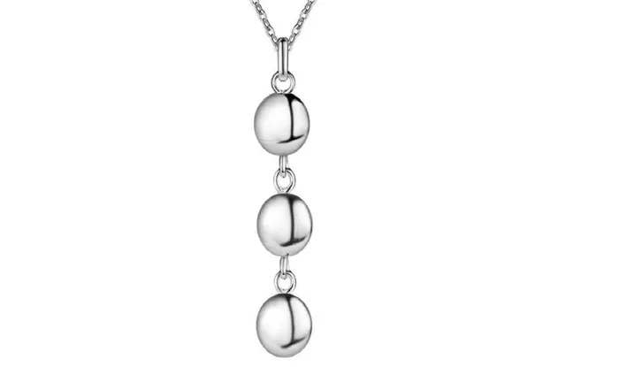 sparklingselections Necklaces Silver Plated Fashion Nice Beads Pendant Charm Necklace sparklingselections Necklaces Silver Plated Fashion Nice Beads Pendant Charm Necklace
