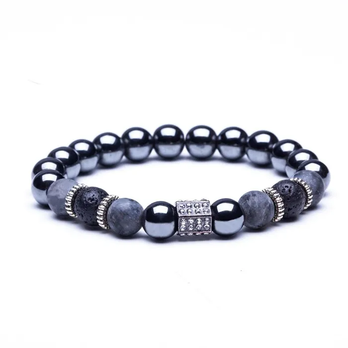 sparklingselections New Lava Natural Stone Beads Strand Bracelet Bracelets sparklingselections New Lava Natural Stone Beads Strand Bracelet Bracelets