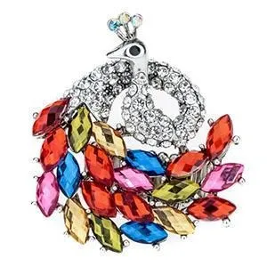 sparklingselections Peacock stretch ring for women antique gold silver color Rings sparklingselections Peacock stretch ring for women antique gold silver color Rings