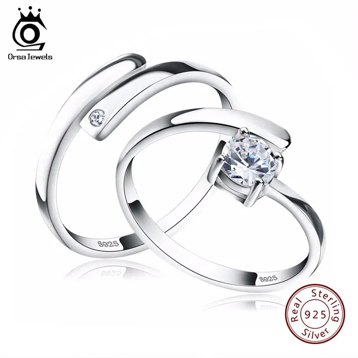sparklingselections Rings 925 Silver Ring Set with CZ Fine Jewelry for Women Men sparklingselections Rings 925 Silver Ring Set with CZ Fine Jewelry for Women Men