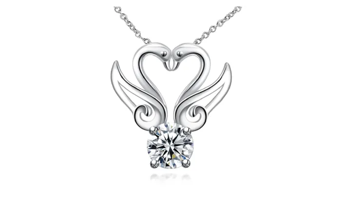 sparklingselections Silver Plated Genuine Austrian Crystal Round Pendant Classic Necklace Necklaces sparklingselections Silver Plated Genuine Austrian Crystal Round Pendant Classic Necklace Necklaces