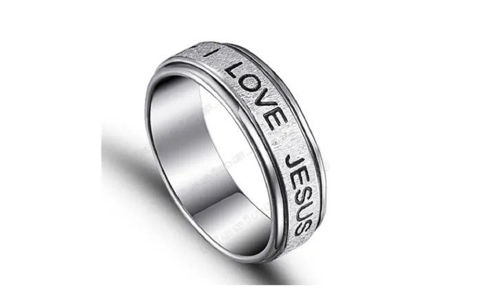 sparklingselections Stainless Steel Silver Plated I Lover Jesus Ring 678 Rings sparklingselections Stainless Steel Silver Plated I Lover Jesus Ring 678 Rings