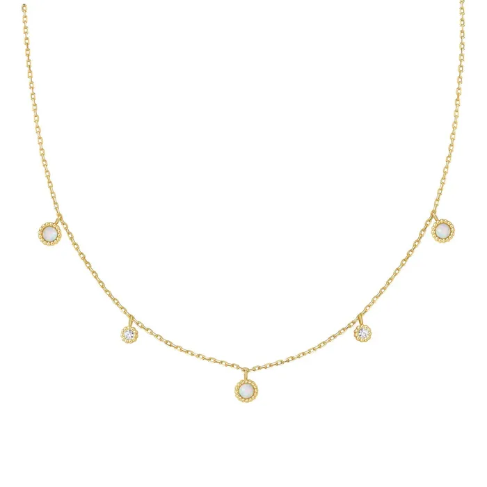 Sunny Sparkler Kyoto Opal Station Necklace Ania Haie Necklaces
