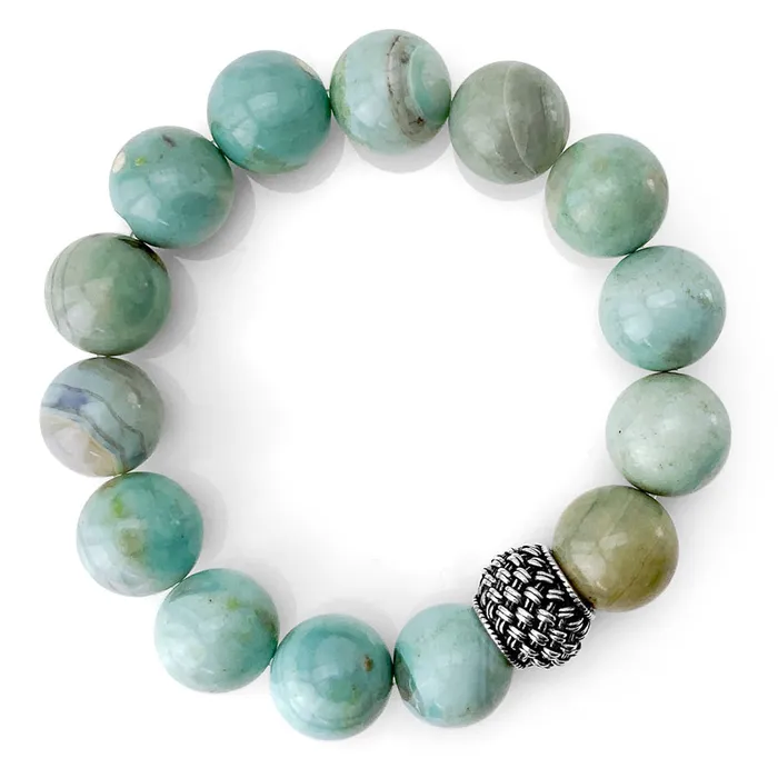 Terra Agate Woven Silver Bracelet Elisa Ilana Bracelets Terra Agate Woven Silver Bracelet Elisa Ilana Bracelets